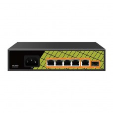 Tantos TSn-4GP6G1S1 6 портовый неуправляемый гигабитный PoE коммутатор