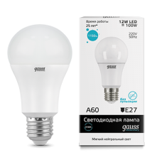 Gauss Elementary 23222 Лампа A60 12W 1150lm 4100K E27 LED
