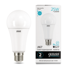 Gauss Elementary 73225 Лампа A67 25W 2100lm 4100K E27 LED