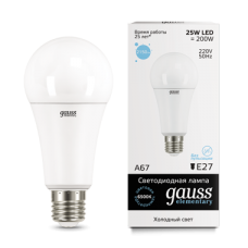 Gauss Elementary 73235 Лампа A67 25W 2150lm 6500K E27 LED