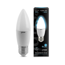 Gauss 103102207 Лампа Gauss Свеча 6.5W 550lm 4100К E27 LED