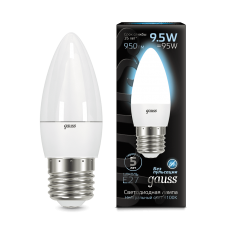 Gauss 103102210 Лампа Gauss Свеча 9.5W 950lm 4100К E27 LED