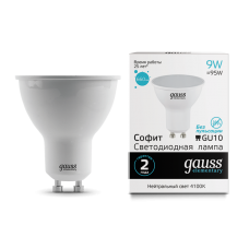 Gauss Elementary 13629 Лампа MR16 9W 660lm 4100К GU10 LED