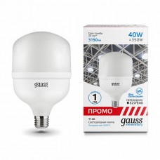 Gauss Elementary 60434 Лампа T120 40W 3150lm 6500K E27/E40 Promo LED