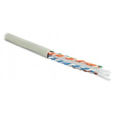 Hyperline UUTP4-C6-S23-IN-PVC-GY-305 Кабель витая пара