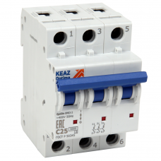 КЭАЗ BM63-3C10-УХЛ3 260789 Автоматический выключатель 3п 10А кат.C