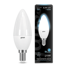 Gauss 103101207 Лампа Gauss Свеча 6.5W 550lm 4100К E14 LED