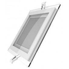 Gauss Glass 948111212 Светильник квадрат 12W 990lm 4000K 220-240V IP20 монт Ø118х118 160*160*30 с дек стек LED